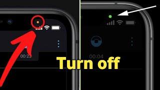 How To Turn Off Orange Dot On iPhone |  Turn Off Orange/Red/Green Dot On iPhone