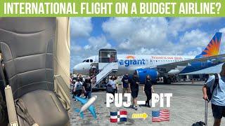 Flying Allegiant Air INTERNATIONALLY in 2021? | A319 Legroom+ Review: Punta Cana - Pittsburgh