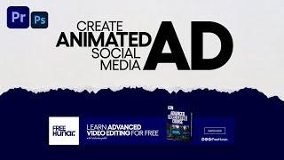 Create Animated Social Media Ad in premiere pro @FreeHunar.