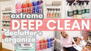 EXTREME DEEP CLEANING MOTIVATION! | 2021 Clean, Declutter + Organize With Me | Closet Makeover