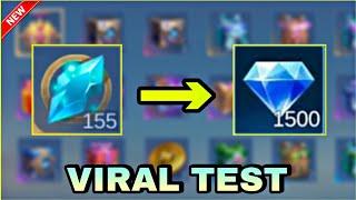 GET FREE DIAMOND USING LUCKY GEM TRICK VIRAL TEST WORKS OR NOT | MLBB