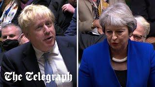 Theresa May condemns Boris Johnson for not setting an example and 'following the rules'