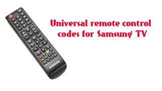 Find Remote Control Codes For Samsung TVs | samsung universal remote codes