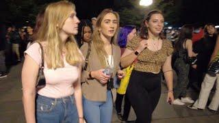 SO MANY PEOPLE!! Washington Square Park AT NIGHT (September 10, 2021) New York City, Walking Tour 