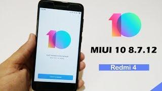 Redmi 4 Miui 10 8.7.12 Golbal Beta Update | No TWRP No Root