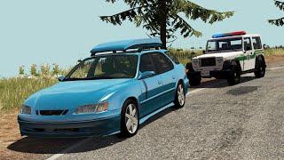 Traffic Stop Crashes | BeamNG.drive