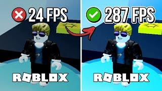  ROBLOX: HOW TO BOOST FPS AND FIX FPS DROPS / STUTTER  | Low-End PC ️