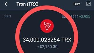 Claim 215 TRX Instntly On Trust Wallet || Free Trx Miner