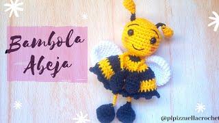  BAMBOLA ABEJA amigurumi tejida a crochet (bambola bee english subtitles)