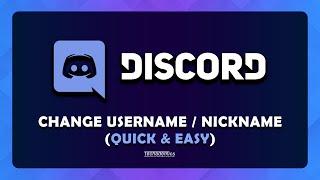 How To Change Your Discord Username - (Quick & Easy)