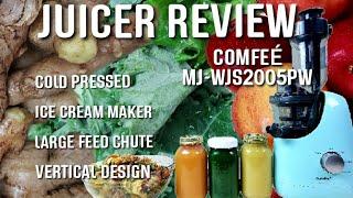 COLD PRESS JUICER & ICE CREAM MAKER || UNBOXING & REVIEW || COMFEE MJ-WJS2005PW || CARIB SUNSATIONS