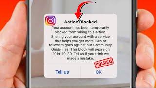 Your Account Has Been Temporarily Blocked From Taking This Action Instagram / 2024 / Fixed