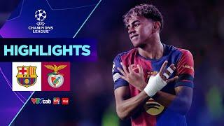 BARCELONA vs BENFICA | Song tấu Yamal Raphinha khuynh đảo hàng thủ Benfica | Champions League 24/25