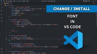 How To Change/Install Font In VS Code Editor - Complete Guide