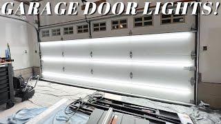 Building My 20x20 Dream Garage!! Part 4 - Garage Door Lighting And New Cabinets!