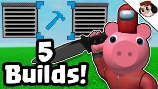 5 INSANE Piggy Build Mode Creations #2 (How to Build Them)