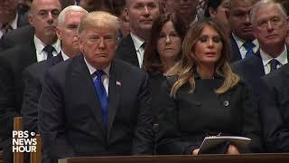 WATCH: Trumps, Obamas, Clintons and Carters share a pew at funeral of President George H.W. Bush