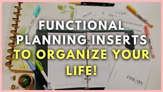 Functional Planning Inserts and Planner to Organize Your Life in 2025! (A5, Half Letter, US Letter)