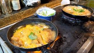 If you order the 800 yen lunch, you get an endless supply of katsudon. The owner is very kind.