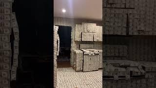 COVERING MY PARENTS KITCHEN IN MONEY!!