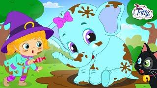  Веселото слонче е нов приятел на Татти и Мисифу | Карикатури за деца
