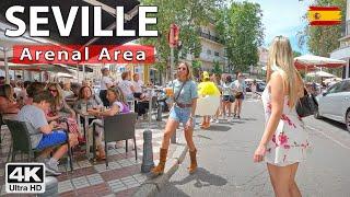Exploring Seville's Arenal Area ️ 4K Virtual Walking Tour, Spain