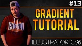 How To Make A Gradient Effect In Adobe Illustrator CS6 - Tutorial #13