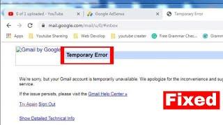 We’re Sorry, But Your Gmail Account Is Temporarily Unavailable | Fixed IT | Gmail Account Error