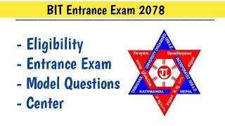 BIT Entrance Exam 2078 - Bachelor of Information technology - BIT Course in Nepal - What after +2 ?