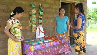 Campesinas ponen sus tiendita en el pueblo y fueron la envidias de todos.