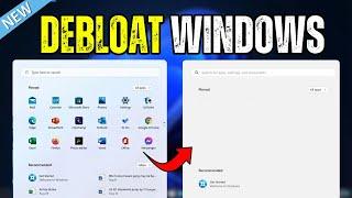 How to Debloat Windows 11/10in 2024 With few EASY CLICKS !!