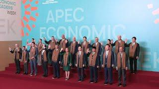 World leaders pose for family photo at APEC summit in Lima | AFP