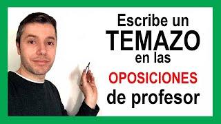 El TEMA de OPOSICIONES perfecto en Educación.