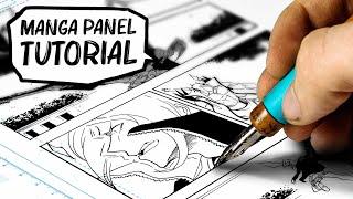 How to draft and panel MANGA PAGES | DrawlikeaSir