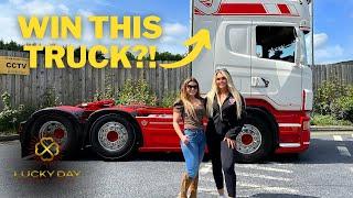 STICKERS LOOK FAMILIAR?! - DRIVING A MANUAL V8! WIN YOURSELF A SCANIA V8!