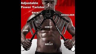 Best Arm Exercises 4 In 1 Power Twister Chest Expander Adjustable Strength Trainer Pull Exerciser