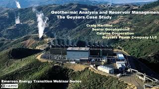 The Geysers Case Study: Geothermal Analysis and Reservoir Management