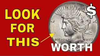 Peace dollar coin worth great money to look for!