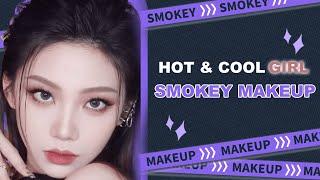 Smosky hot & cool girl makeup tutorial