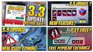 BAD NEWS | 10UC Daily Xsuit | Bgmi 3.3 Update Is here | How To Update 3.3 version Bgmi |IOS&Android