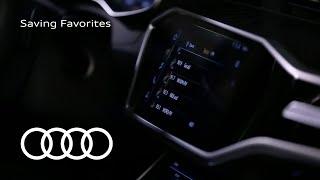 Audi Tech Tutorial: Saving Favorites