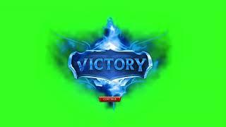 League of Legends Victory green background