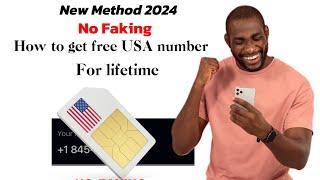 How to get free USA phone number ( lifetime) 2024 100% working