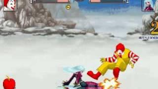 Gold MUGEN Christmas w/ no intro: Ronald McDonald Nerd vs Kula