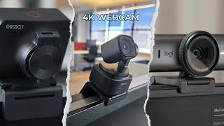 Best 4K Webcam of 2025 [ Logitech Vs Insta360  Vs Razer Kiyo Pro Reviews ]