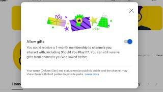 How to get YouTube membership for free (Receiving Gift Membership)