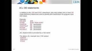 IBM Academic Initiative z/OS Job Control Language (JCL) - Unit 06