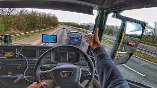 POV  DRIVING  TRUCK  MAN TGX 2022 MANCHESTER   adrian cox uk