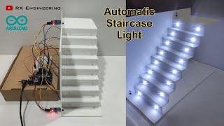 How to Make Automatic Stair Light | Arduino Stair Light Project | IR Sensor