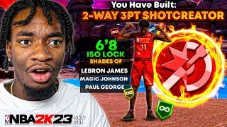 THE 6'8 POINT GUARD THAT YOU NEED TO MAKE ON NBA 2K23! BEST ISO LOCKDOWN BUILD w/ 88 Dunk, 93 Block